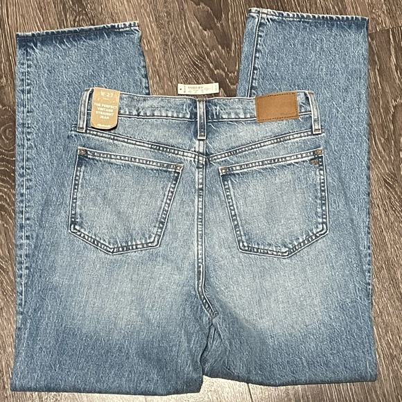 Host pick 🎉 NWT Madewell Size 27 Perfect Vintage Straight Jean in Seyland Wash - Picture 6 of 6